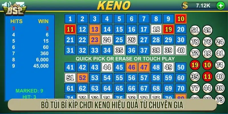 Bỏ túi bí kíp chơi Keno hiệu quả từ chuyên gia