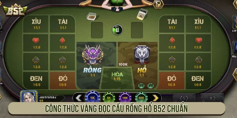 Công thức vàng đọc cầu Rồng Hổ B52 chuẩn