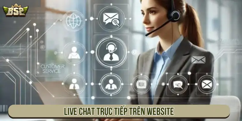 Live chat trực tiếp trên website